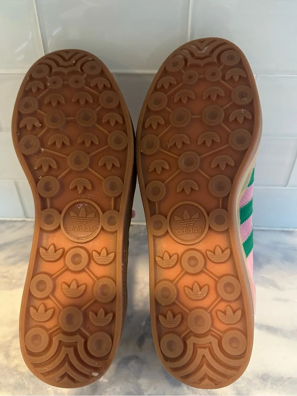 Women’s Adidas  Gazelle Platform Women’s Sneakers in Pink/Green Size 11